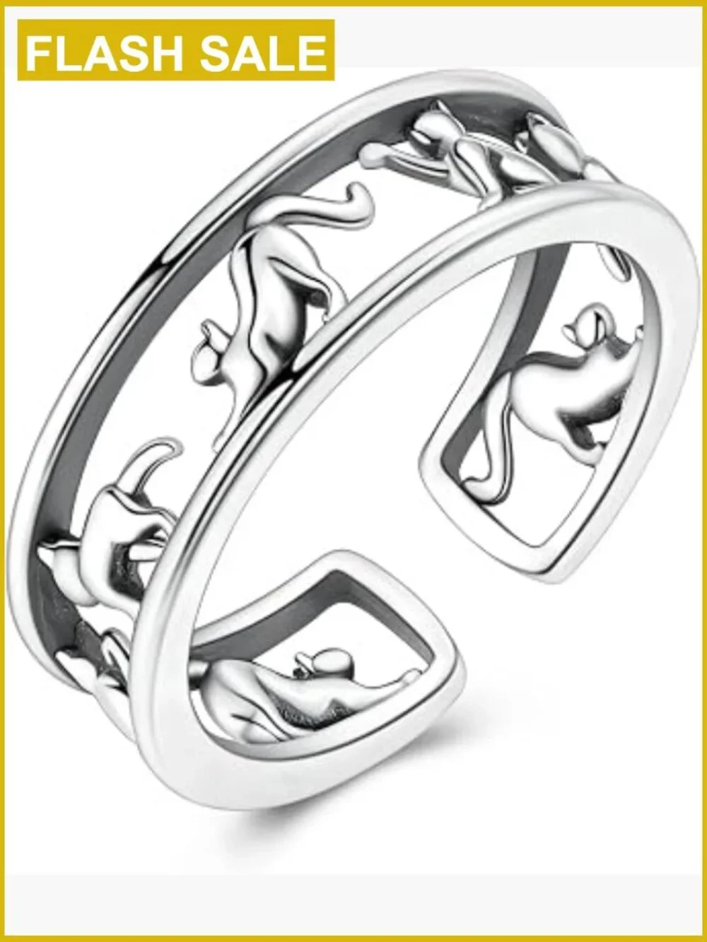 925 Sterling Silver Eternity Ring Cubic Zirconia Sparkly